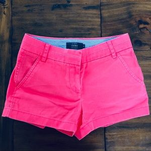 J. Crew Chino Bright Pink Shorts